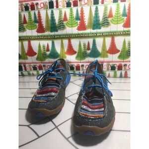 TWISTED X  Women's Size 9  Moc Toe Lace Up Boat Shoes Sneaker Loafer